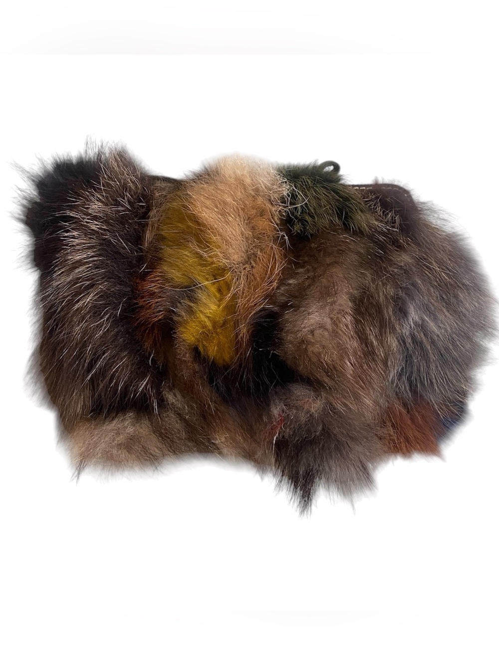 Patricia Nash confetti fur Cassini leather wristlet/clutch